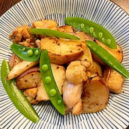 鶏肉とカブの柚子胡椒炒め